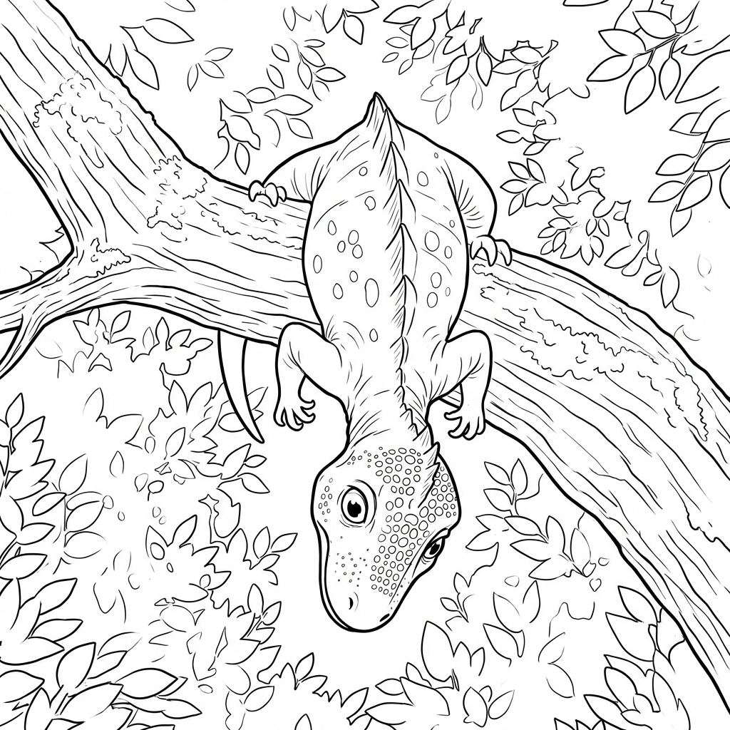 Dinosaur in Tree