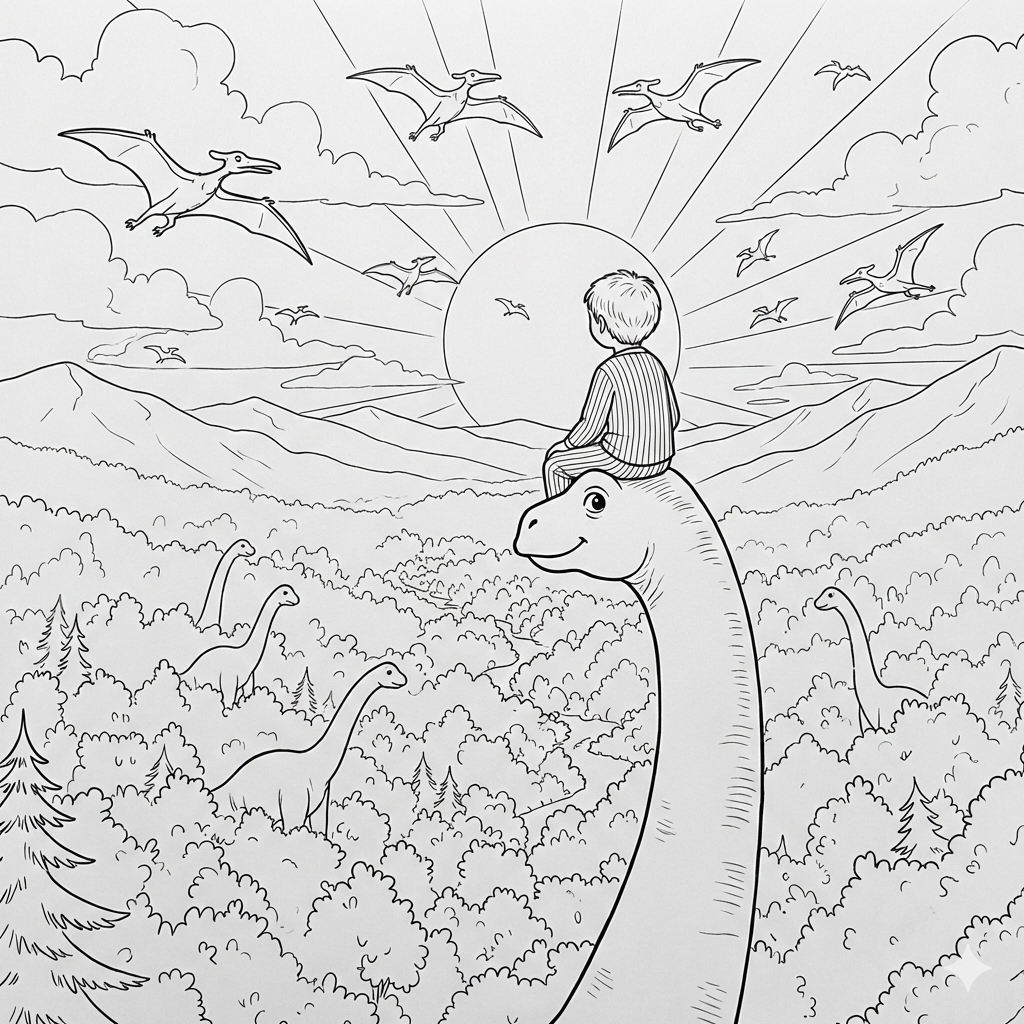 Dinosaur Sunset Ride